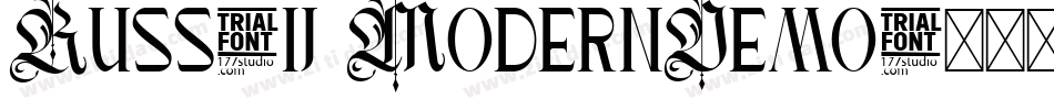 Russkij ModernDemo字体转换